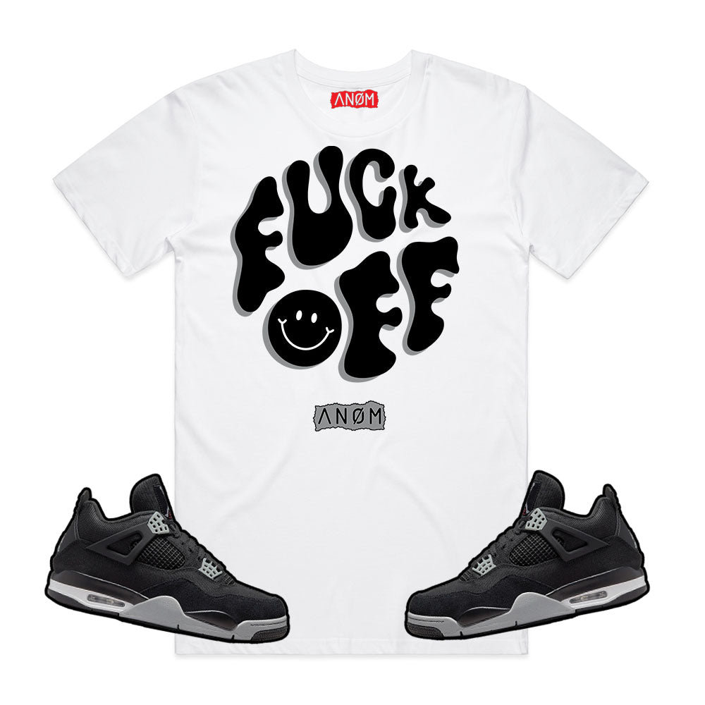 FK OFF TEE-J4 BLK CANVAS TIE BACK