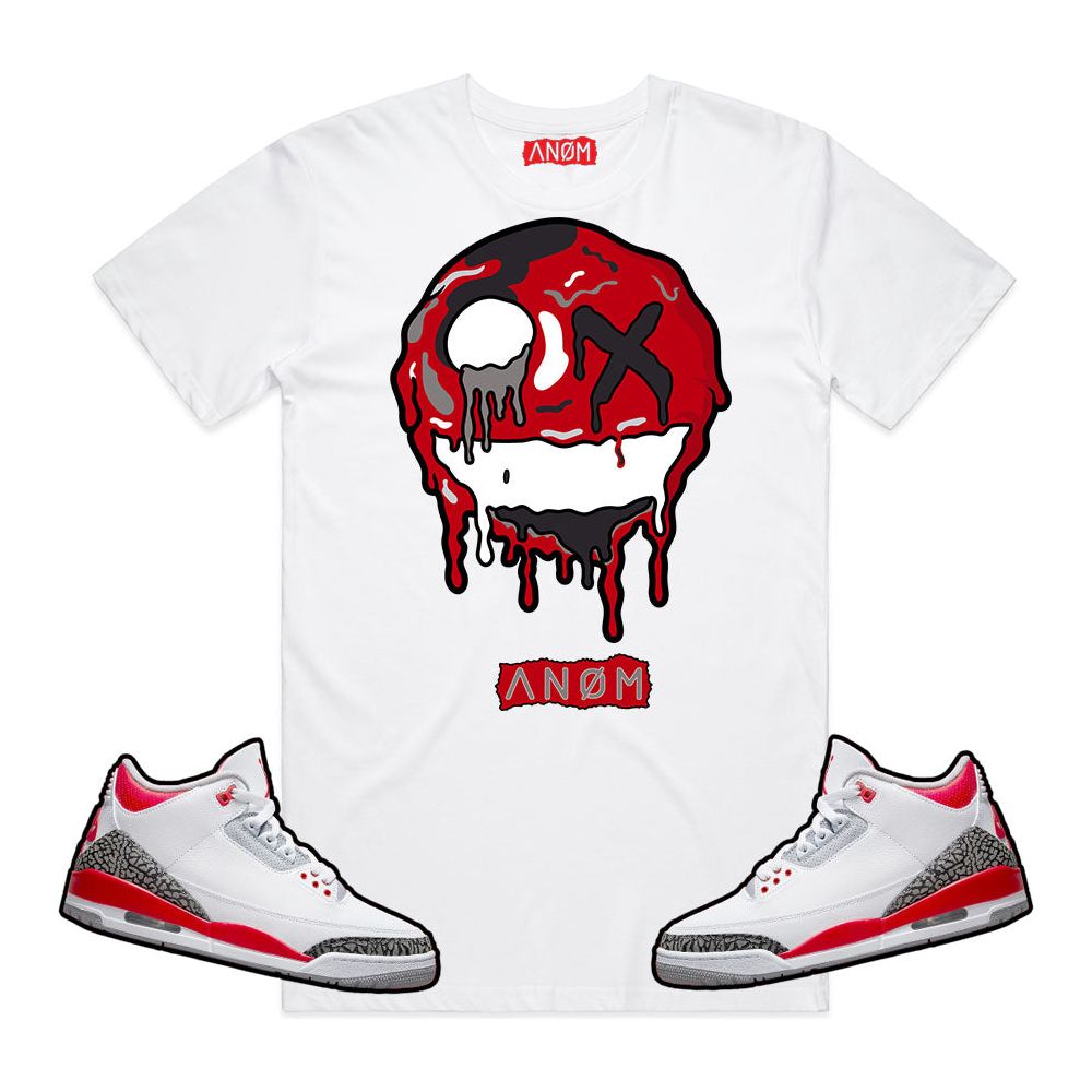 SMILEY TEE-J3 FIRE RED TIE BACK