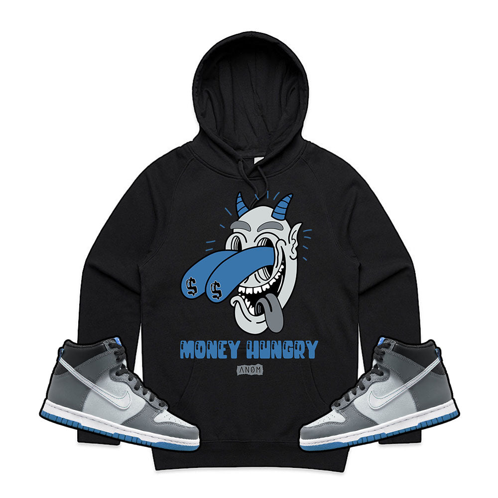 MONEY HUNGRY HOODIE-DUNK HIGH GS TIE BACK