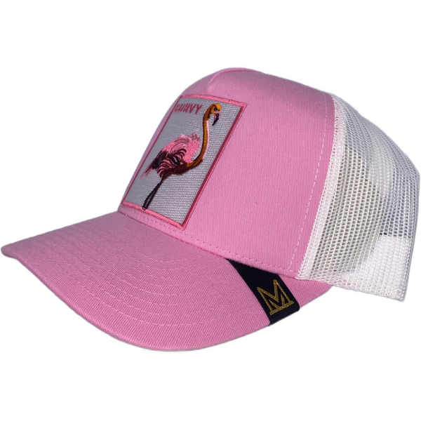 MV HAT - CURVY FLAMINGO TRUCKER HAT