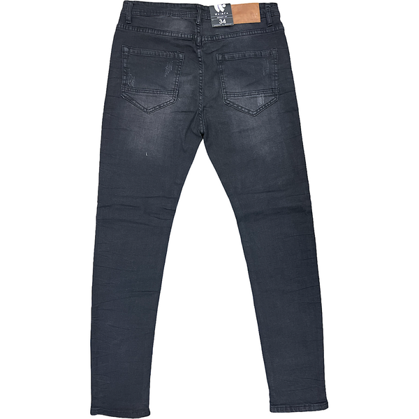 MENS WAIMEA BLACK FADED WASH JEANS