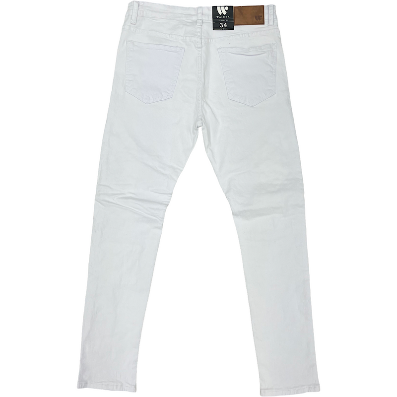 MENS WAIMEA STRIP WHITE JEANS