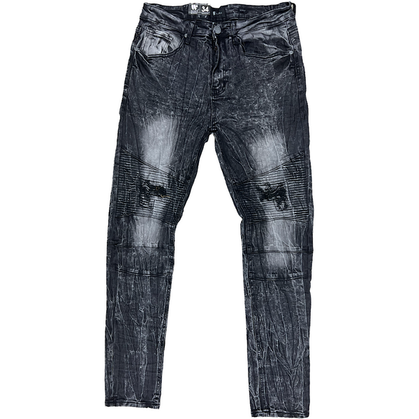 MENS WAIMEA COLD STONE WASH BLACK JEANS