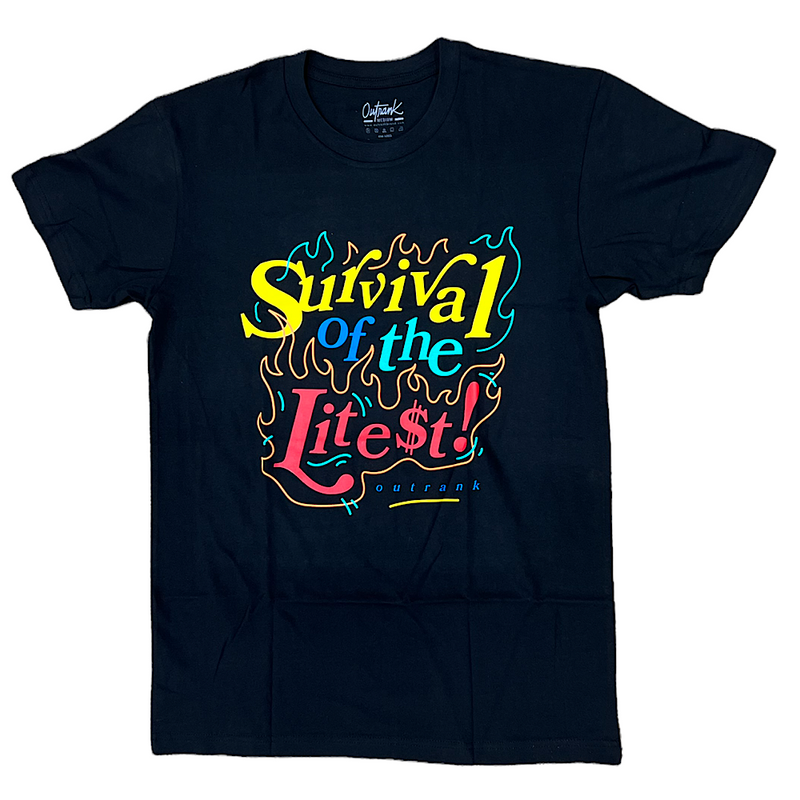 OUTRANK SURVIVAL OF THE FITTEST TEE