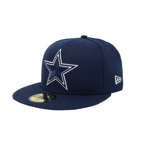 Dallas Cowboys Big “D” Logo Fitted Hat Blue New Era 59Fifty Sz 8