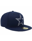 New Era 59Fifty Hat NFL Dallas Cowboys GCP Mens Blue On Field Big Size 5950 Cap