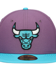 New Era - Men's Chicago Bulls Purple/Teal Two-Tone Color Pack 59FIFTY Fitted Hat