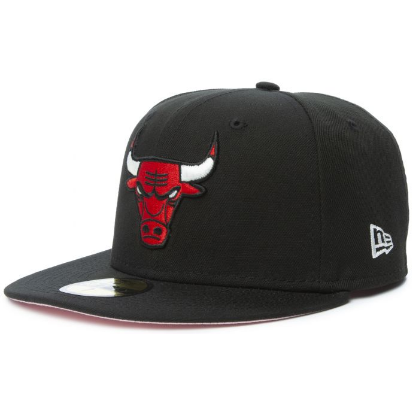 NEW ERA - CHICAGO BULLS POP SWEAT 59FIFTY FITTED HAT - BLACK/PINK