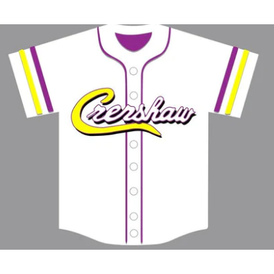 Headgear Classics - Crenshaw Kobe White 8 - Men's Baseball Jersey