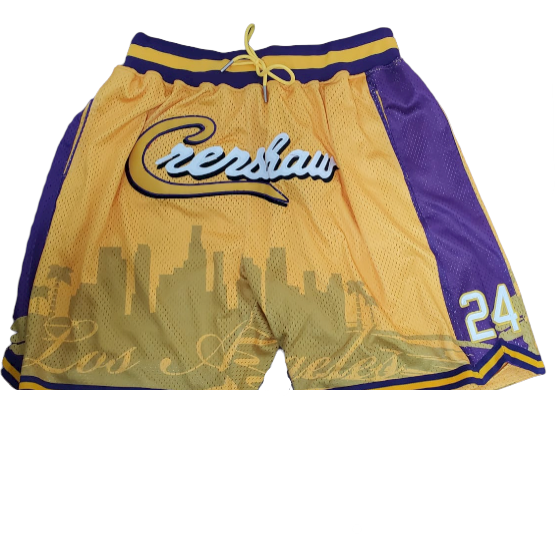 HEADGEAR CLASSICS - CRENSHAW KOBE BASEBALL SHORTS
