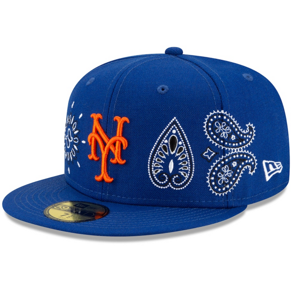 New Era - Men's New York Mets New Era Royal Paisley Elements 59FIFTY Fitted Hat - ROYAL