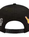 New Era - 9Fifty NBA Los Angeles Lakers Finals Icon Black Snapback Hat - BLACK/GREY