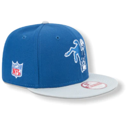NEW ERA Indianapolis Colts Retro Vintage Snapback Hat Cap -BLUE/GREY