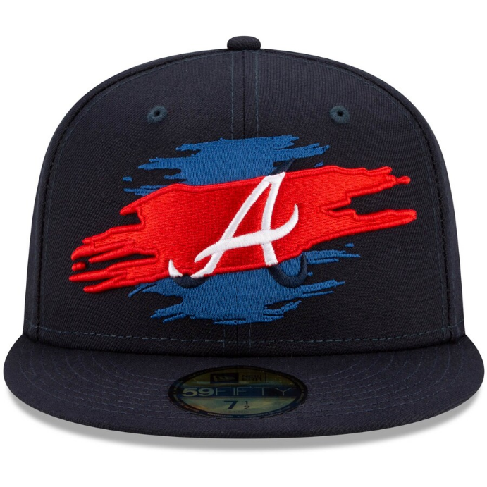 NEW ERA - Vintage20 Style MLB Atlanta Braves Adjustable Hat Baseball - NAVY/GREY