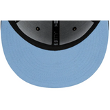 NEW ERA - MEN'S NEW YORK YANKEES TEAM FIRE SNAPBACK CAP - BLACK/LT.BLUE