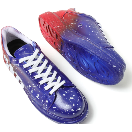 SWAGG SPLASH- MEN'S  SHOES BLUE RED