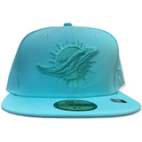 New Era - Men's MIAMI DOLPHINS Spring Color Pack 9FIFTY Snapback Hat - TURQ