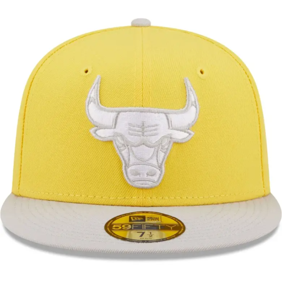 New Era - MenYellow/Gray Chicago Bulls Color Pack 59FIFTY Fitted Hat