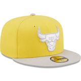 New Era - MenYellow/Gray Chicago Bulls Color Pack 59FIFTY Fitted Hat