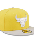 New Era - Men's Chicago Bulls Color Pack 59FIFTY Fitted Hat - Yellow/Gray