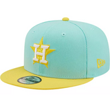 New Era - Houston Astros Spring Two-Tone 9FIFTY Snapback Hat - Turquoise/Yellow