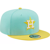 New Era - Houston Astros Spring Two-Tone 9FIFTY Snapback Hat - Turquoise/Yellow