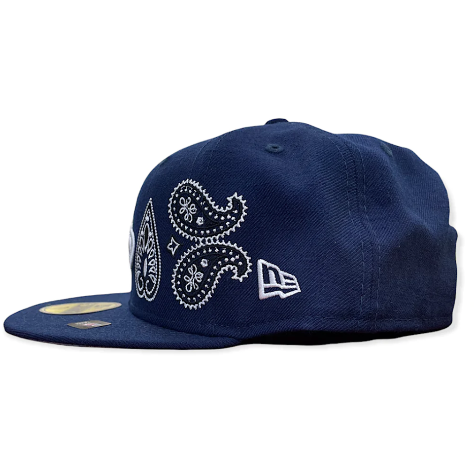 NEW ERA - MEN&#39;S  SEATTLE SEAHAWKS PAISLEY 59FIFTY FITTED - NAVY/GREY
