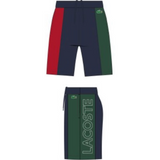 LACOSTE - MEN'S BRANDED COTTON FLEECE BLEND SHORTS