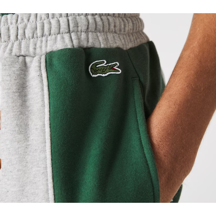 LACOSTE - Men's Branded Cotton Fleece Blend Shorts