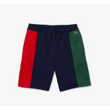 LACOSTE - MEN'S BRANDED COTTON FLEECE BLEND SHORTS