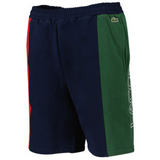 LACOSTE - MEN'S BRANDED COTTON FLEECE BLEND SHORTS