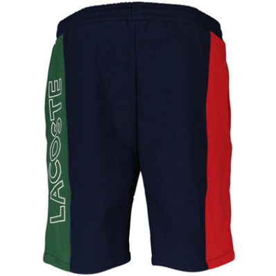 LACOSTE - MEN'S BRANDED COTTON FLEECE BLEND SHORTS