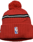 NEW ERA - Toronto Raptors NBA Draft Pin Basketball Pom Knit Beanie
