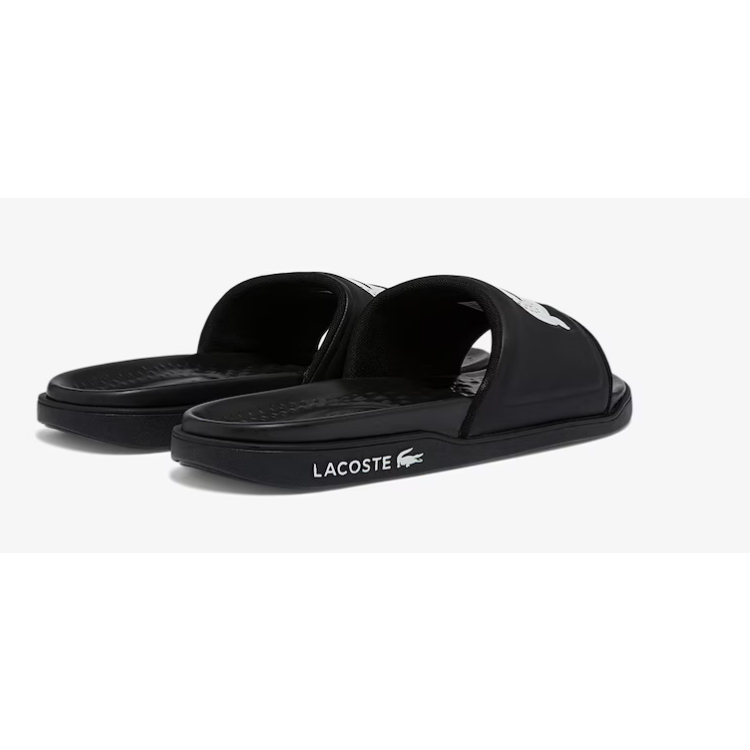 Lacoste - Men's Croco Dualiste Synthetic Logo Strap Slides