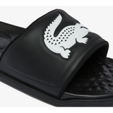 Lacoste - Men's Croco Dualiste Synthetic Logo Strap Slides