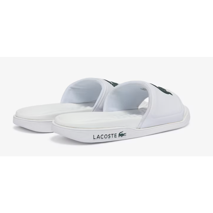 Lacoste - Men's Croco Dualiste Synthetic Logo Strap Slides