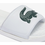 Lacoste - Men's Croco Dualiste Synthetic Logo Strap Slides