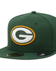 New Era - 59Fifty Team Basic Hat Green Bay Packers Green Fitted Men Cap 5950