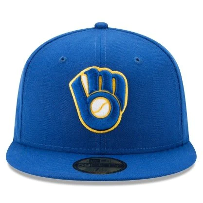 New Era Authentic Collection Milawuakee Brewers 59/50 Fitted Hat - Royal