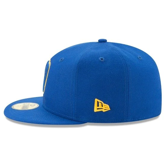 New Era Authentic Collection Milawuakee Brewers 59/50 Fitted Hat - Royal