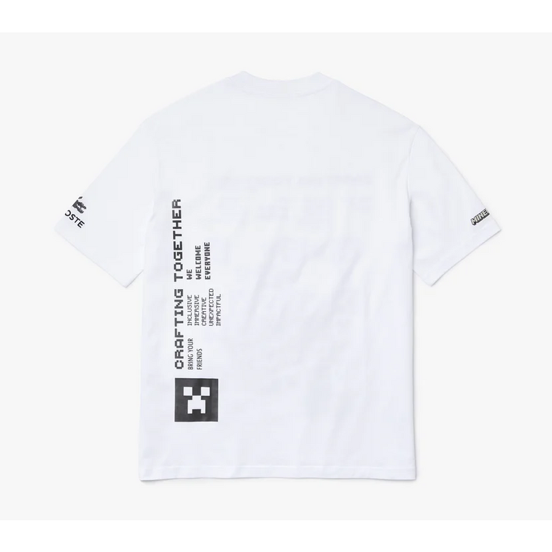 Lacoste - Men's  L!VE Collab Minecraft Loose Fit Organic Cotton T-Shirt
