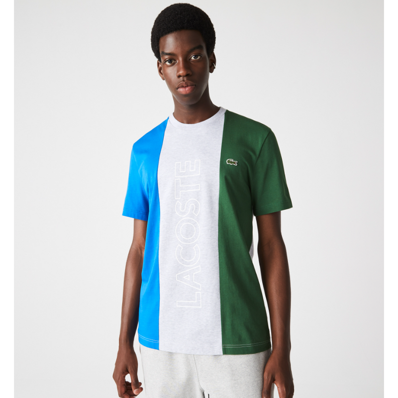 LACOSTE - Men's Branded Crew Neck Cotton T-Shirt