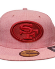 New Era - San Francisco 49ers NFL  Fitted Cap - HEATHER RED