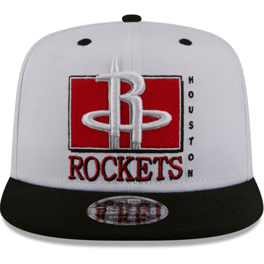 New Era - Men&#39;s Houston Rockets  9FIFTY Snapback Hat - WHITE/BLACK/GREEN