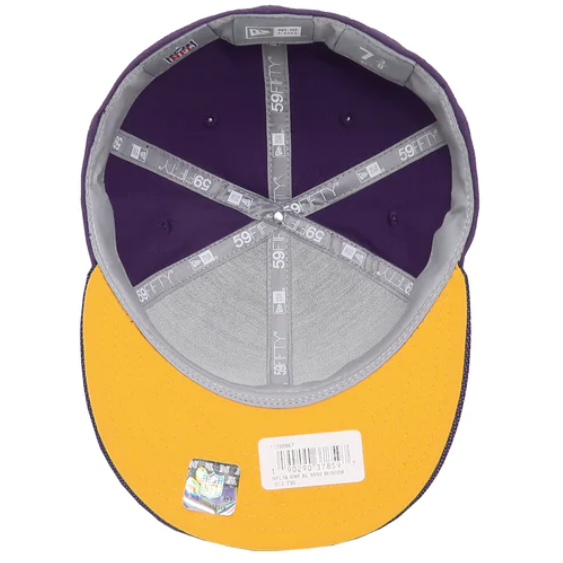 New Era - 59Fifty Men&#39;s NFL Minnesota Vikings Purple Fitted Cap - PURPLE/YELLOW