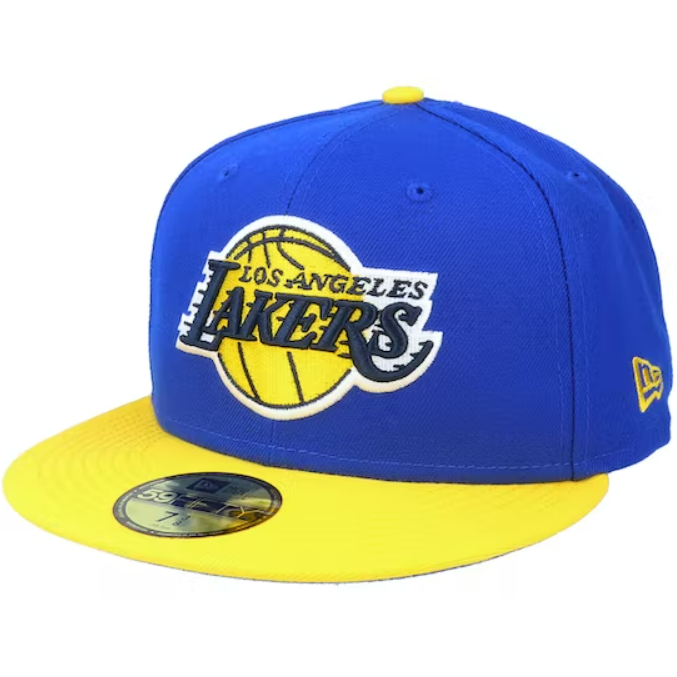 New Era Caps Los Angeles Lakers 59FIFTY Fitted Hat White/Blue