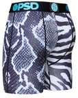 PSD - Men's Black Zebra Snake Breathable Boxer Brief Underwear