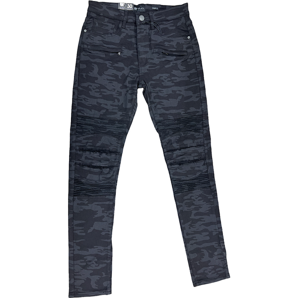 MENS WAIMEA MENS CAMO BLACK JEANS