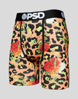 PSD - MEN'S Cheetah Trip Animal Print Floral Athletic Boxers