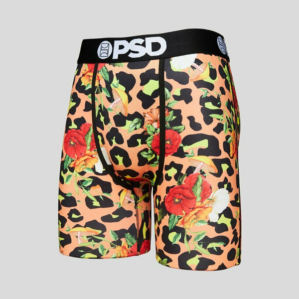 PSD - MEN'S Cheetah Trip Animal Print Floral Athletic Boxers